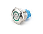 Кнопка 22мм антивандальная с фиксацией с подсветкой