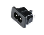 Гнездо АС 2PIN IEC С8 - 220 v сетевое (в корпус)