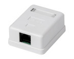 Розетка компьютерная - 1 гн (8P8C) RJ - 45 CAT 5Е